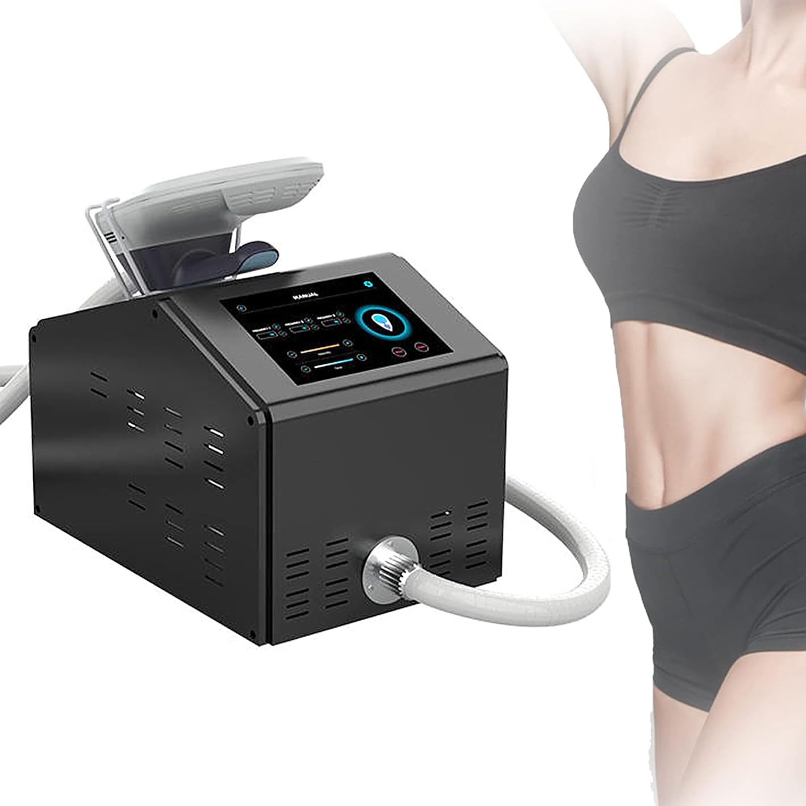 Macchina Elettromagnetica Multifunzione per Scolpire Il Corpo, Macchina per Modellare Il Corpo, Manici Singoli per La Costruzione Muscolare, Dimagrimento del Corpo, Brucia Grassi, Ideale