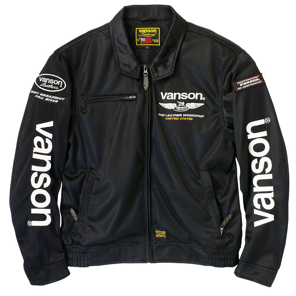 バンソン vanson メッシュジャケット VSE25106S 2XL VANSON バイクジャケット バンソン vanson メッシュジャケット