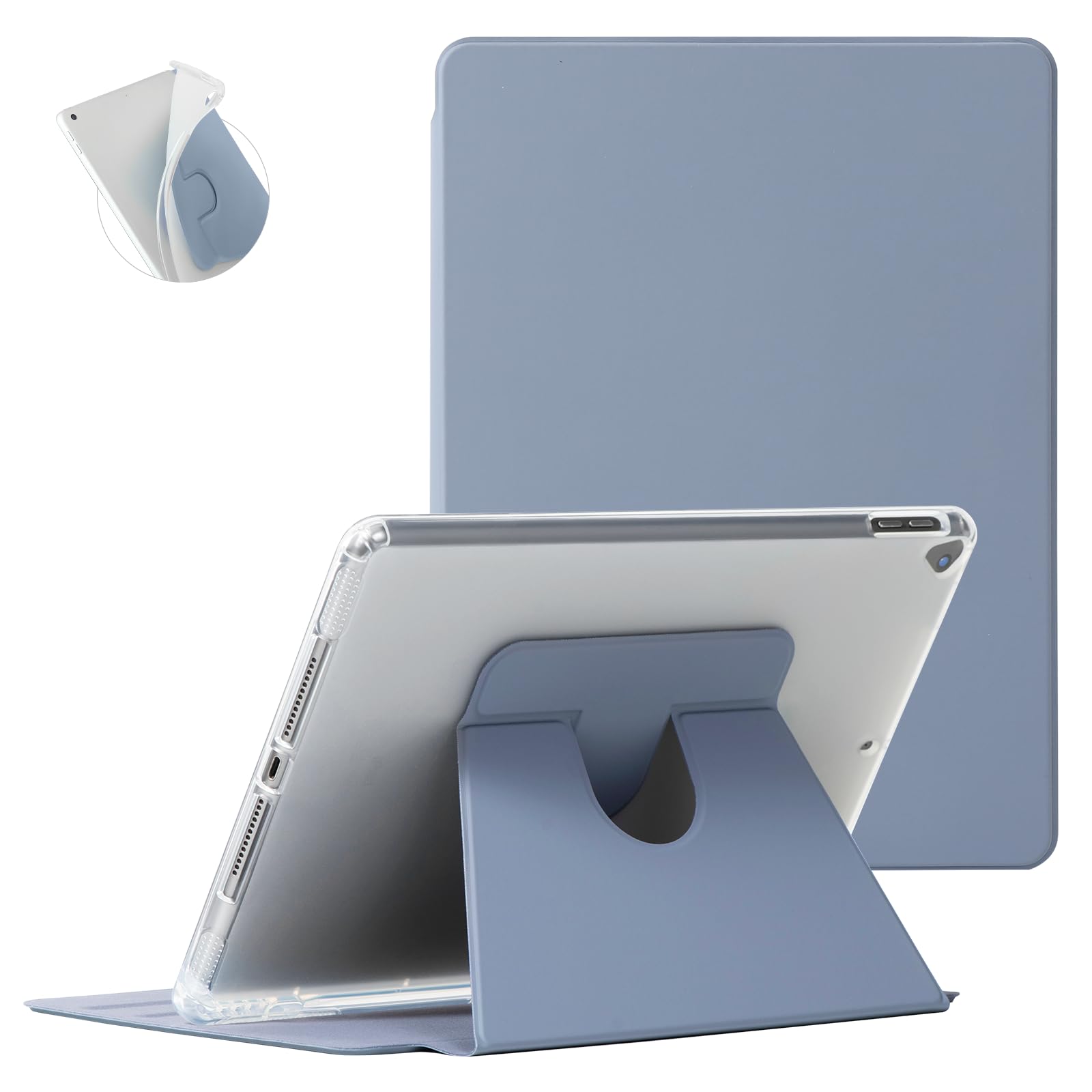 Rotating Étui Pour IPad 10,2 Pouces 9a - 8a - 7e Génération (2021 2020 2019) Avec - 360 Degrés De Rotation Coque De Protection[1494] - Informatique
