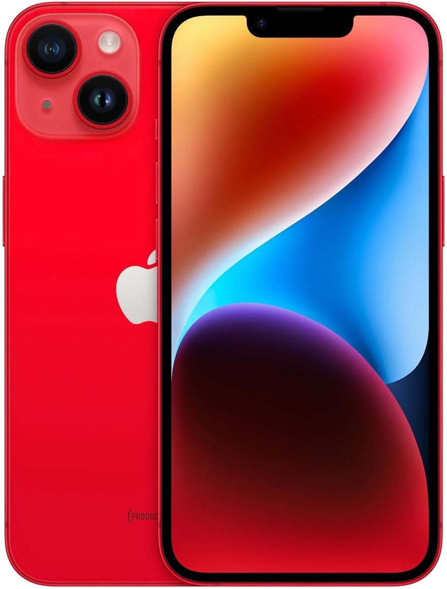 Apple iPhone 14 [Nur eSIM], 512GB, Rot (Generalüberholt)
