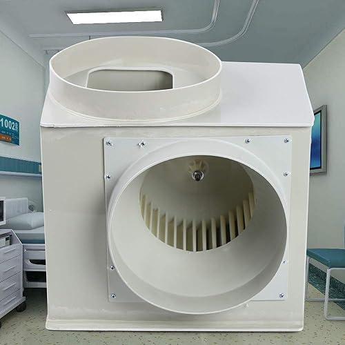 Miniatura 2 de Extractor centrífugo PP250 Ventilador de soplador de 7,545.9 ft 3 / H, ventilador de escape centrífugo de laboratorio Ventilador de bajo ruido para