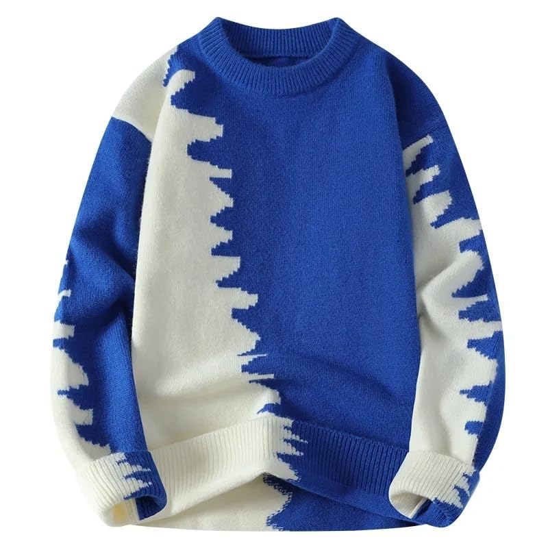 Knitted Sweaters Men's Warm Pullover Mens Casual Loose Male Jumpers2