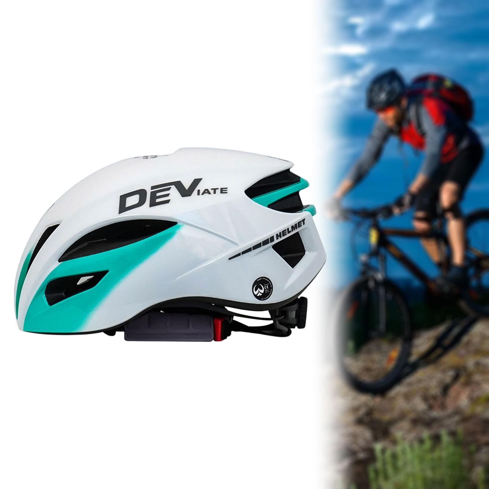F Fityle Casco da Bici da Uomo, Visiera Staccabile Traspirante, Accessori per Ciclismo su Strada, attività all'aperto, Montagna