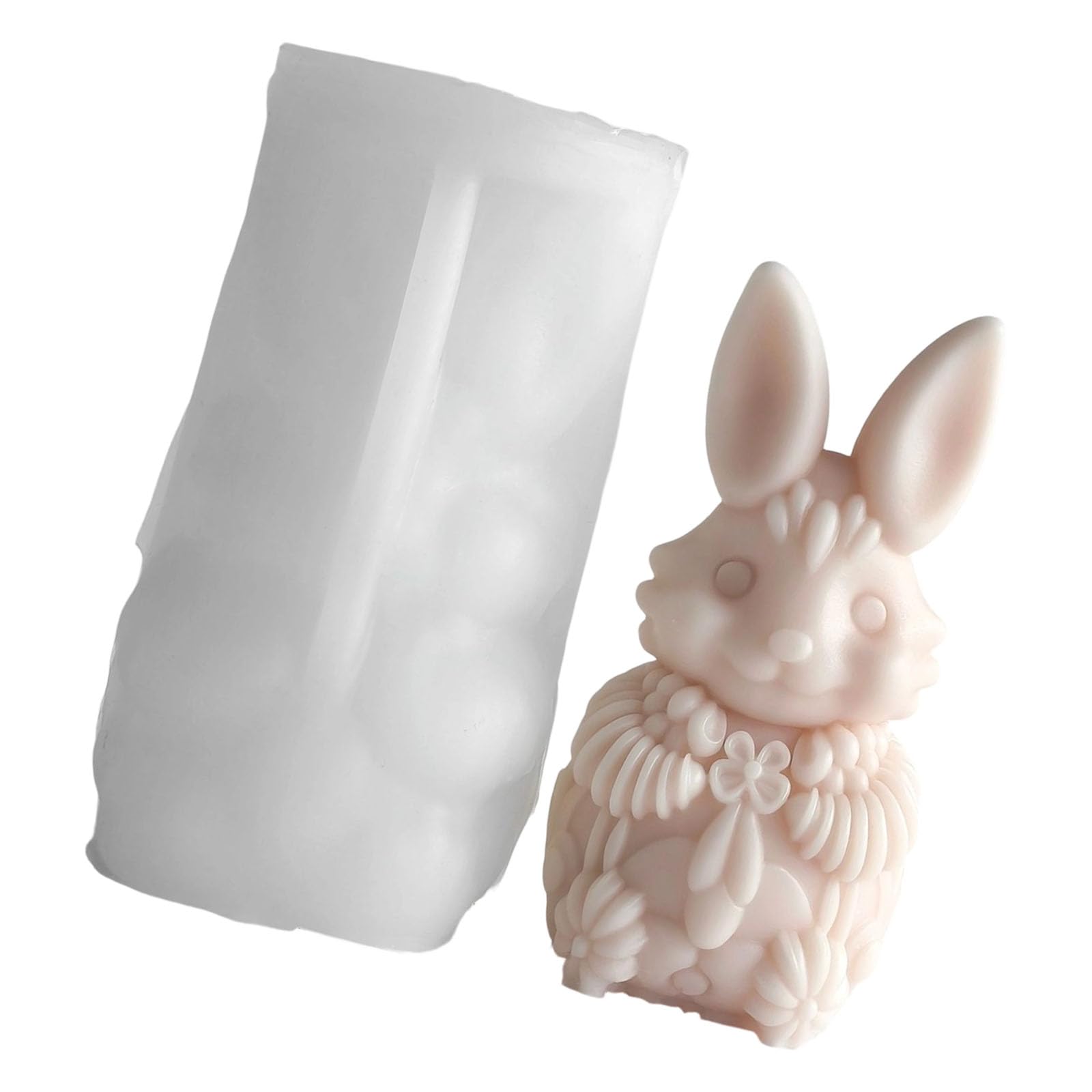 Limtula Easters Themed Silicone Rabbits Shape Materials for Gift Soap Chocolate Craft Holiday Crafting Rabbits Silicone