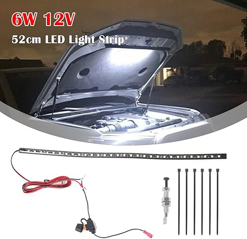 Miniatura 7 de Kit de luces LED para debajo del capó, impermeable, 12 V, 30 luces LED para automóvil, barras de luces LED para automóvil, tira de luz de trabajo