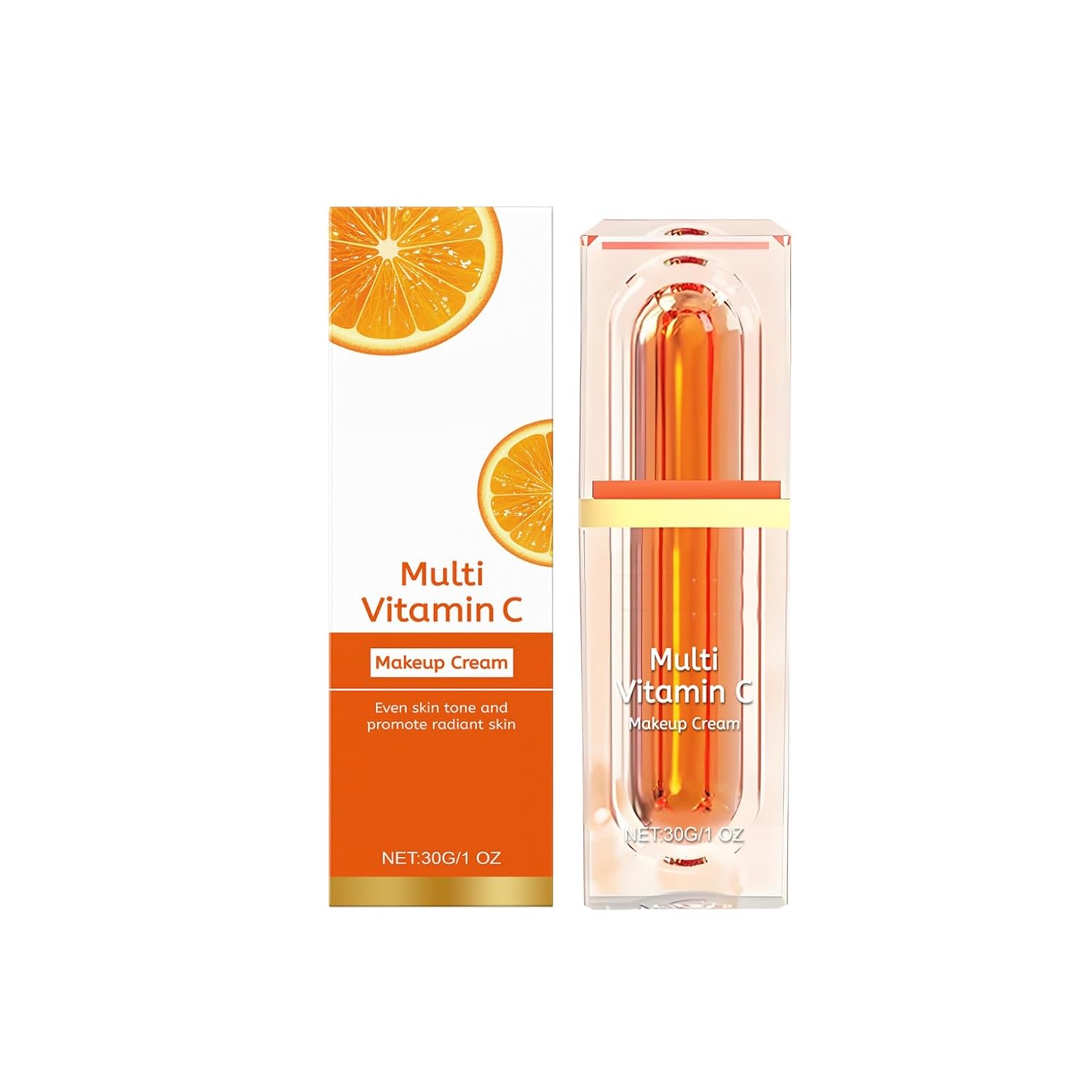 YEAHDOR Lightweight Vitamin C Face Serum for Women Hydrating Formula to Smooth Skin and Improve Complexion Orange One Size