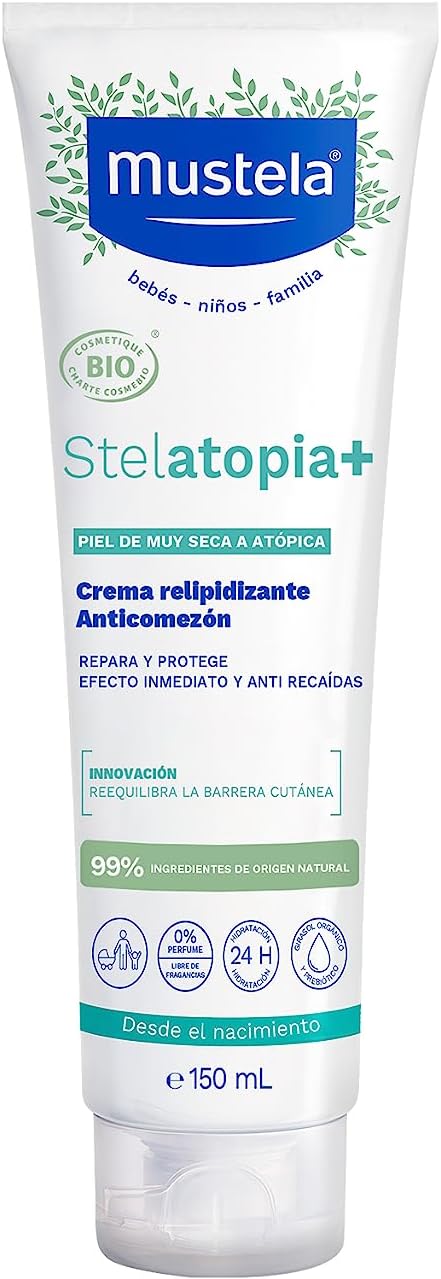 STELATOPIA+ Anti-COMMEZON RELIPLIPING Cream DISMINES Bearing for ATOPICAL Skin with 99% Natural Ingredients 150ml