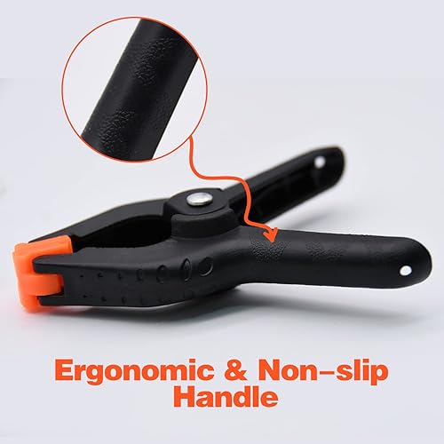 Miniatura 5 de Paquete de 10203060 abrazaderas de resorte, abrazaderas de resorte de plástico de 3.5 pulgadas, abrazaderas resistentes para manualidades y