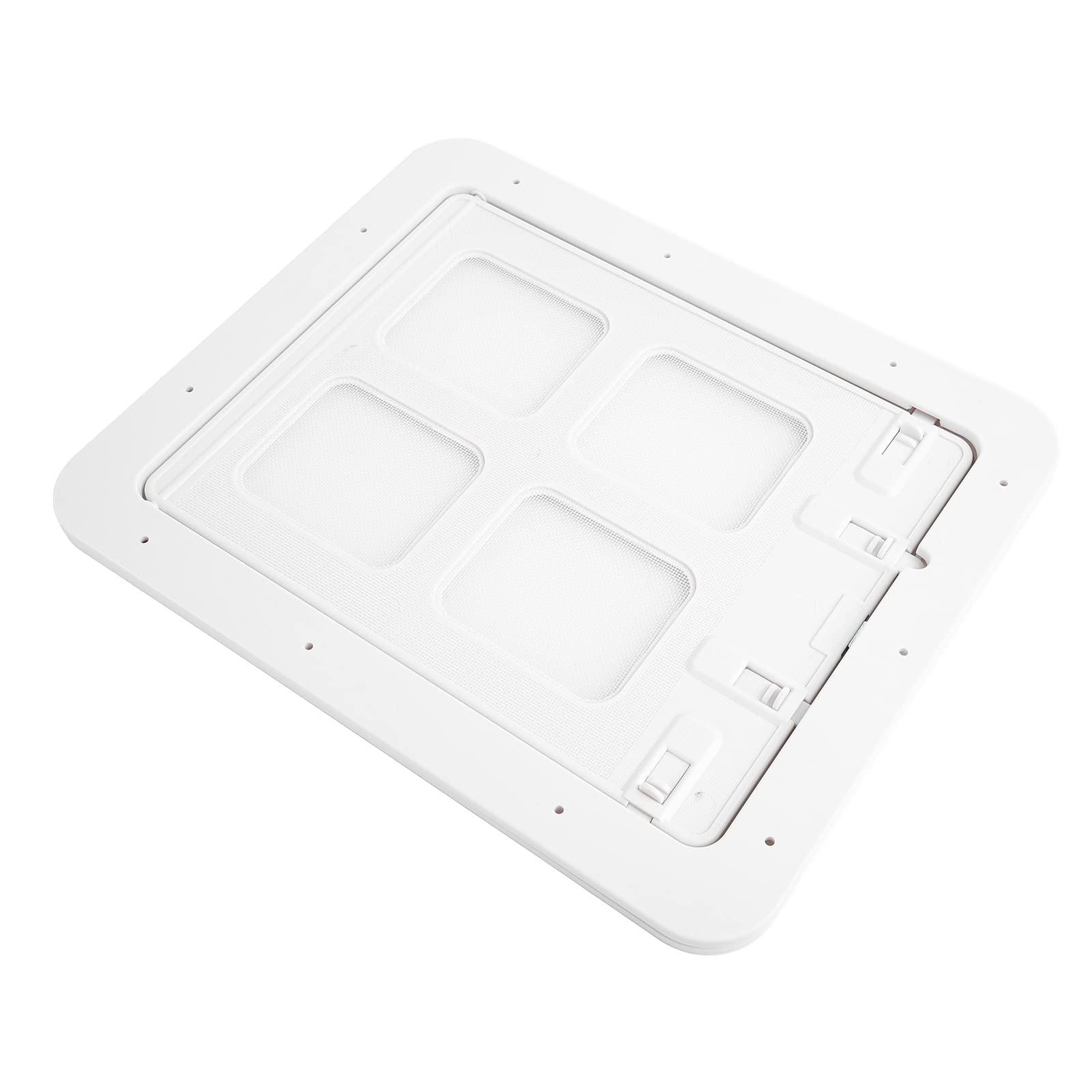 Window Cat Door, Dog Door for Sliding Glass Door Breathable Pet Screen Door Flap Opening Cat Door for Window Screen Cat Screen Door for Puppy Dog and Cat Door, White (Small)