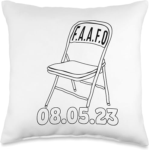 Never Forget Montgomery Folding Chair F.A.A.F.O Montgomery Alabama - Sillas plegables 8-5-23, almohada de 16 x 16 pulgadas, multicolor