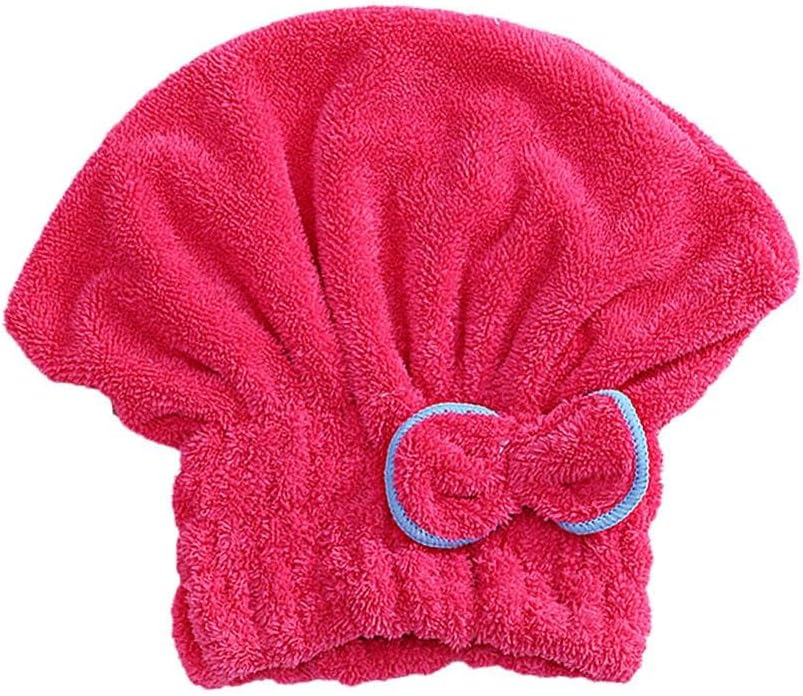 Microfiber Hair Drying Cap,Hair Drying Towel,Soft Absorbent Quick Drying Cap,Absorbent Hair Cap,Bow Dry Hair Cap,Dry Hair Towel,Wrap Cap for Women Girls