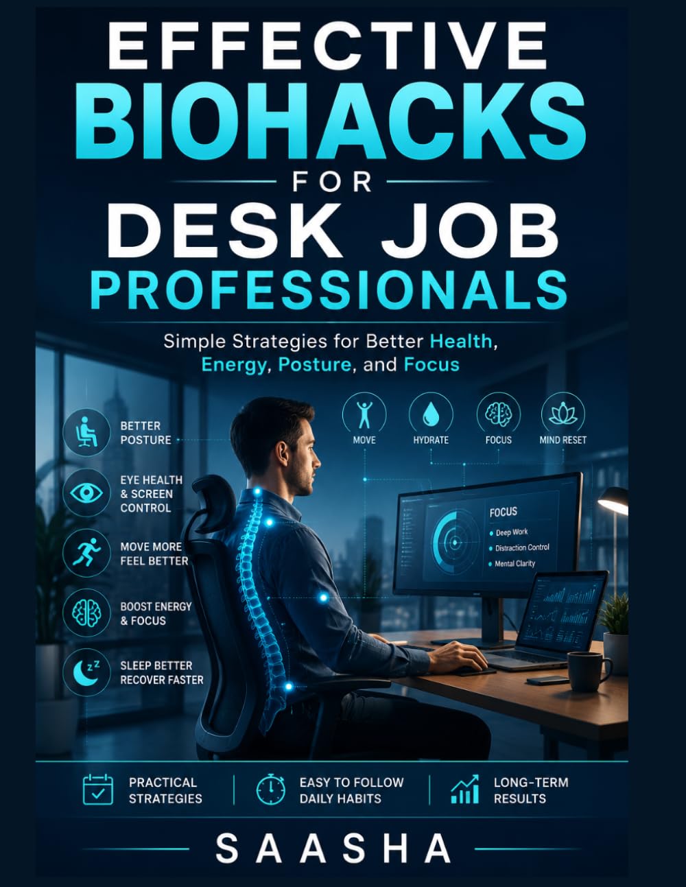 Effective Biohacks for Desk Job or IT Professionals: Simple Strategies for Better Health, Energy, Posture, and Focus