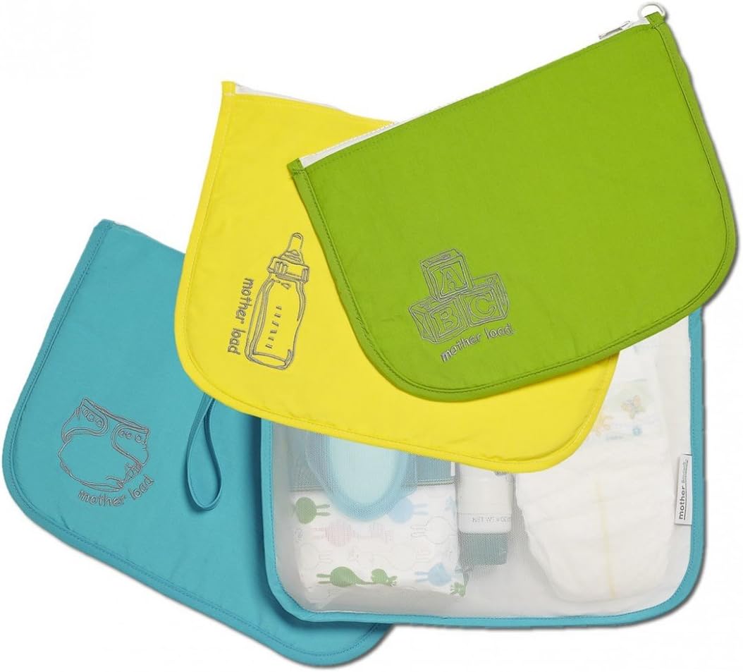 Mother Load Time on Your Side Gift Set: includes Diaper Bag, Snack Bag, and Toy Bag