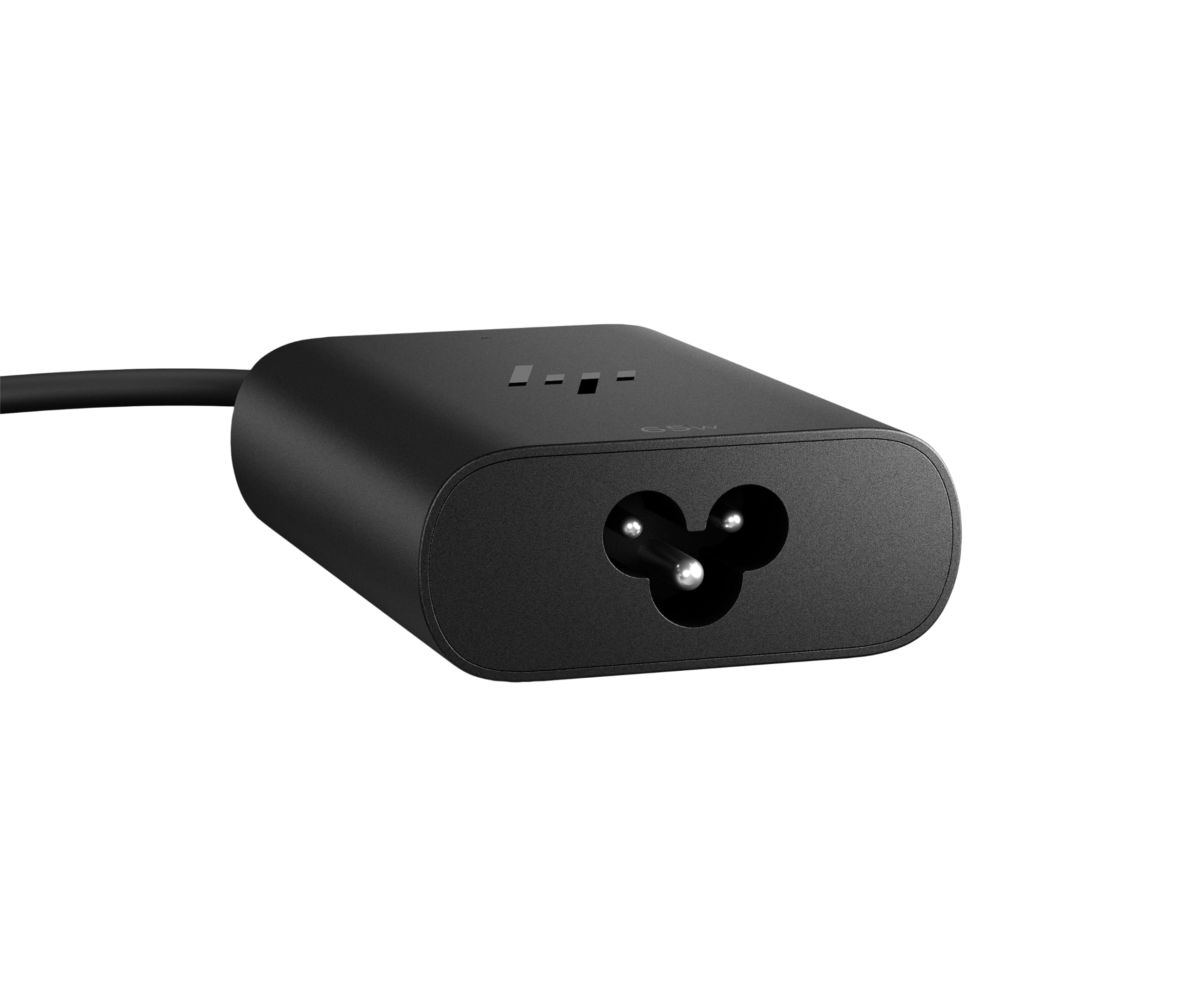 HP 65W GaN USB‑C Laptop Ladegerät – Kompakt, Schnellladefunktion, 2 USB‑C Ports, universelle Kompatibilität, 30 % recycelter Kunststoff, 75×53×22 mm, 85 g, Schwarz