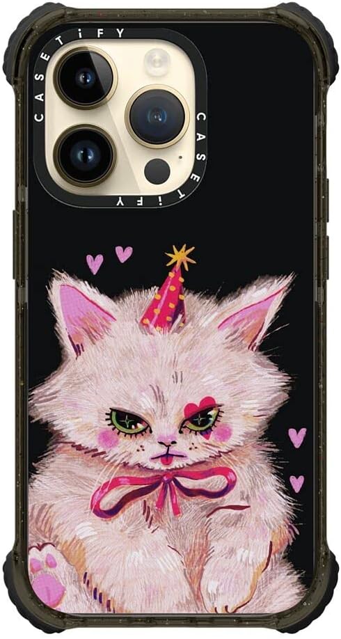 CASETiFY Ultra Impact Case for iPhone 14 Pro Glossy Black Batch 3 Prints