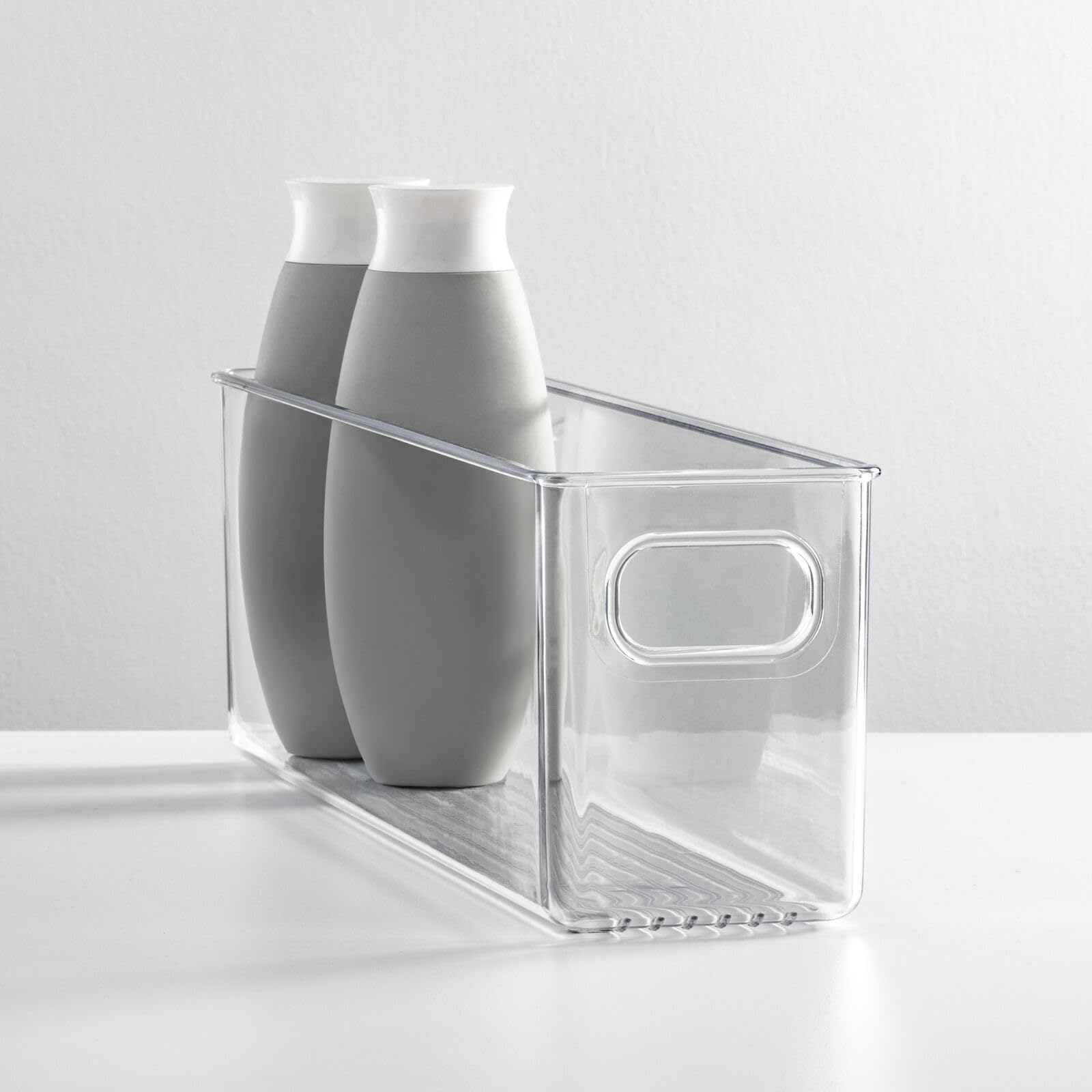 PRECISE CANADA: Vanity Organizer Tray for Hand Towels, Makeup, Beauty Products - Brushed Stainless Steel, 6.5