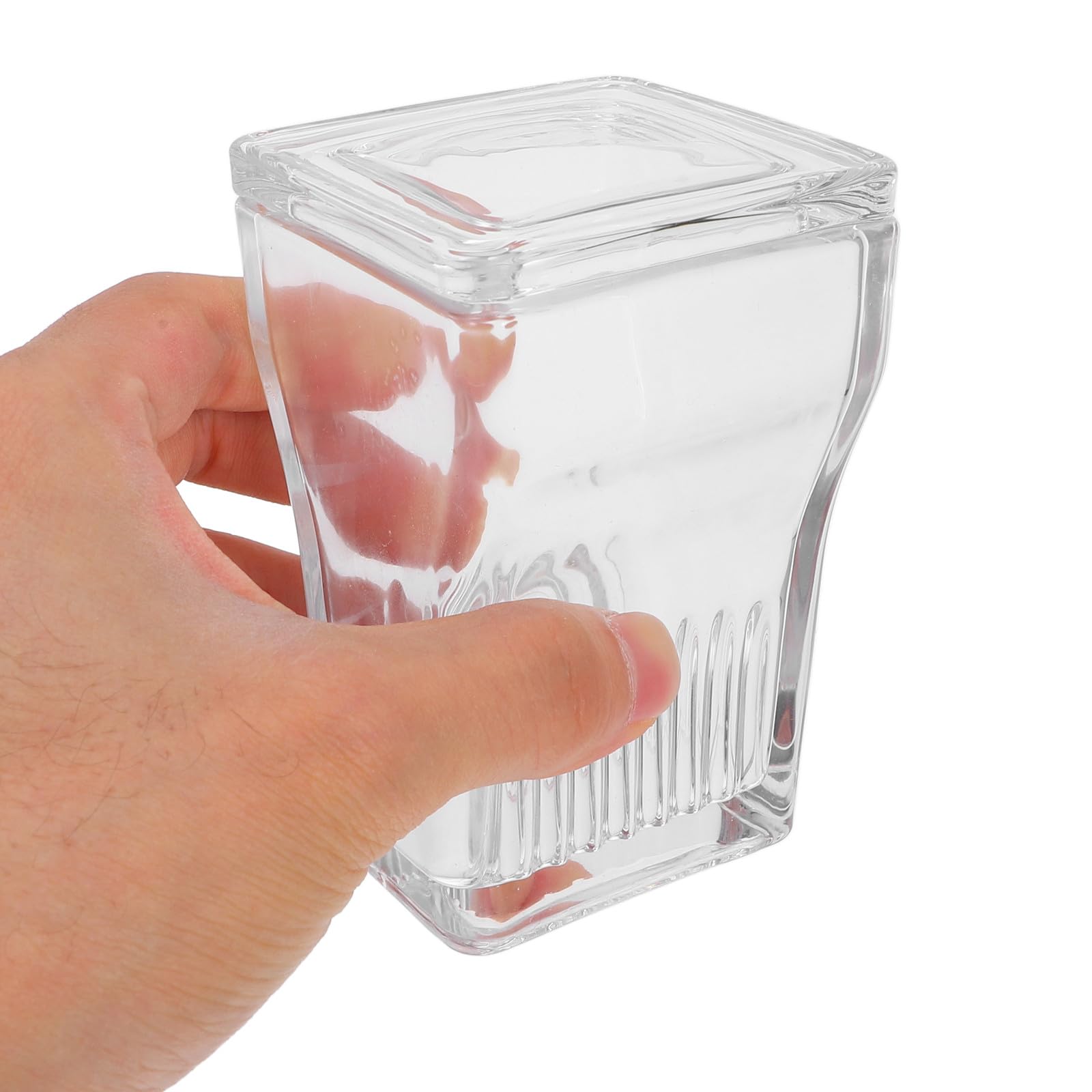 Homoyoyo Hochtransparentes Glas Färbegefäß für Labor mit Integriertem 9-fach Objektträgerhalter Glasbehälter mit Deckel für Proben und Mikroskop Anwendungen im Labor