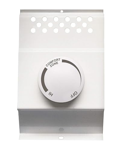 Cadet F Series Double-Pole Built-In Baseboard Thermostat (BTF2W, White)