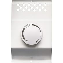 Cadet F Series Double Pole Built-In Baseboard Thermostat (Model: BTF2W, Part: 08734), 22 Amp, 120/208/240 Volt, White