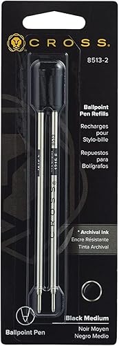 Miniatura 4 de Cross Recambios medianos de bolígrafo negro y azul (paquete de 20) (10 artículos)