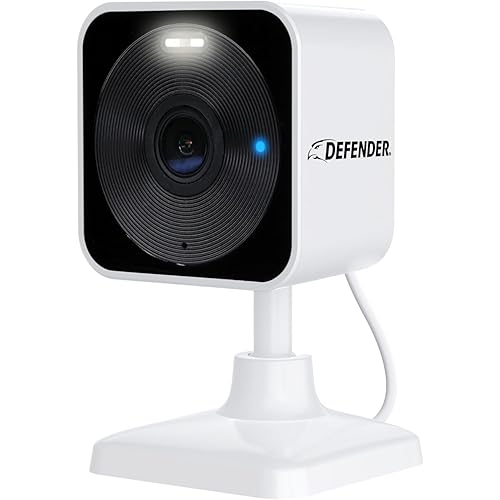Defender GO 2K AI Powered WiFi Indoor/Outdoor Home, Business, Pet, Baby Security Camera, AI Detection, Dual Band, Spotlight/Siren, Color Night Vision, 2-Way Talk, Works with ClearVu App