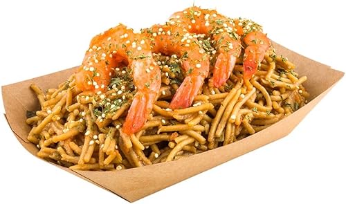 Vista 79 de Restaurantware Papel de periódico Bio Boat - 3" x 2" x 1" - Caja de 50 unidades Newsprint