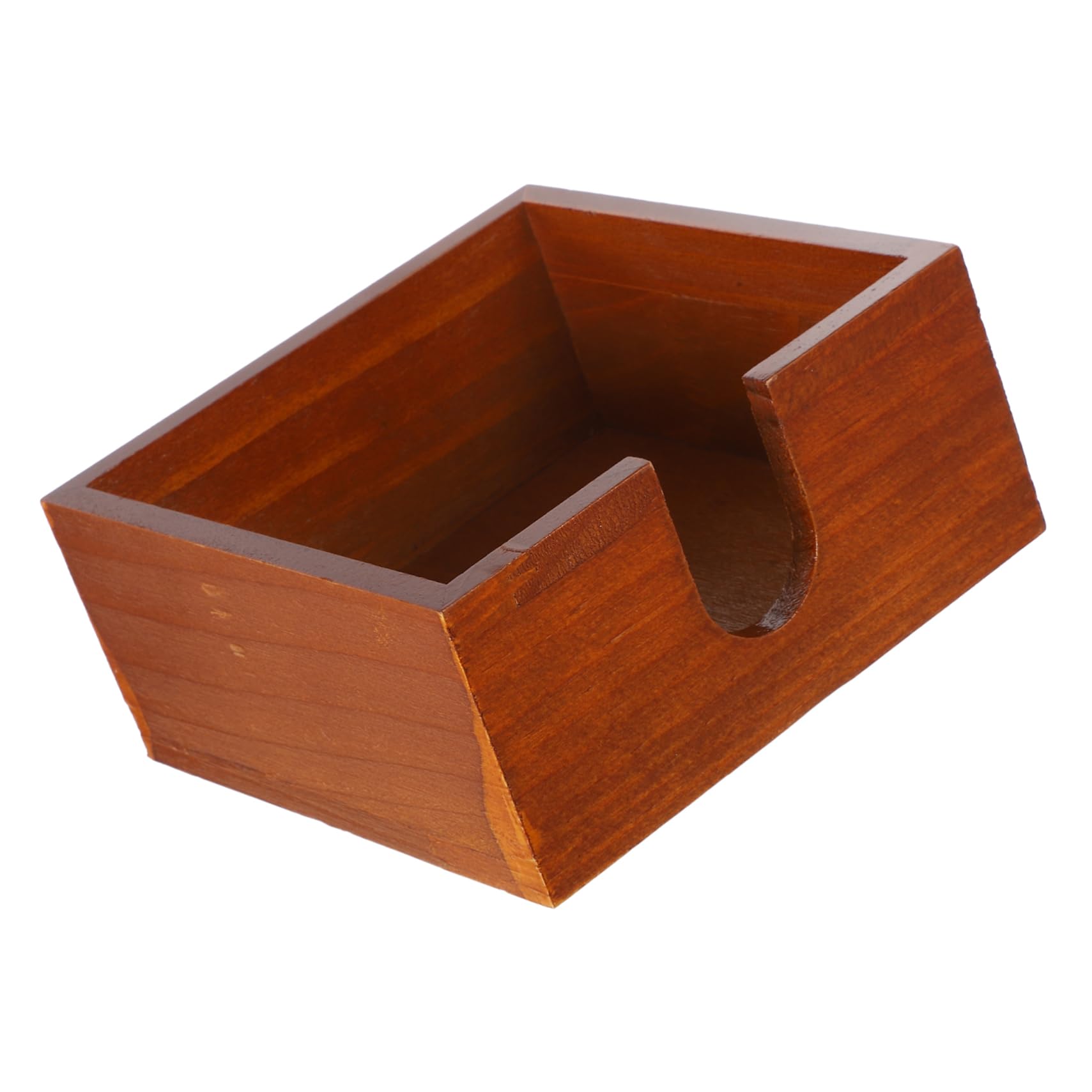 Cabilock 4piezas Dispensador De Servilletas De Madera Apertura Lateral Organizador Cuadrado De Servilletas Para Mesa De Comedor Cocina y Restaurante