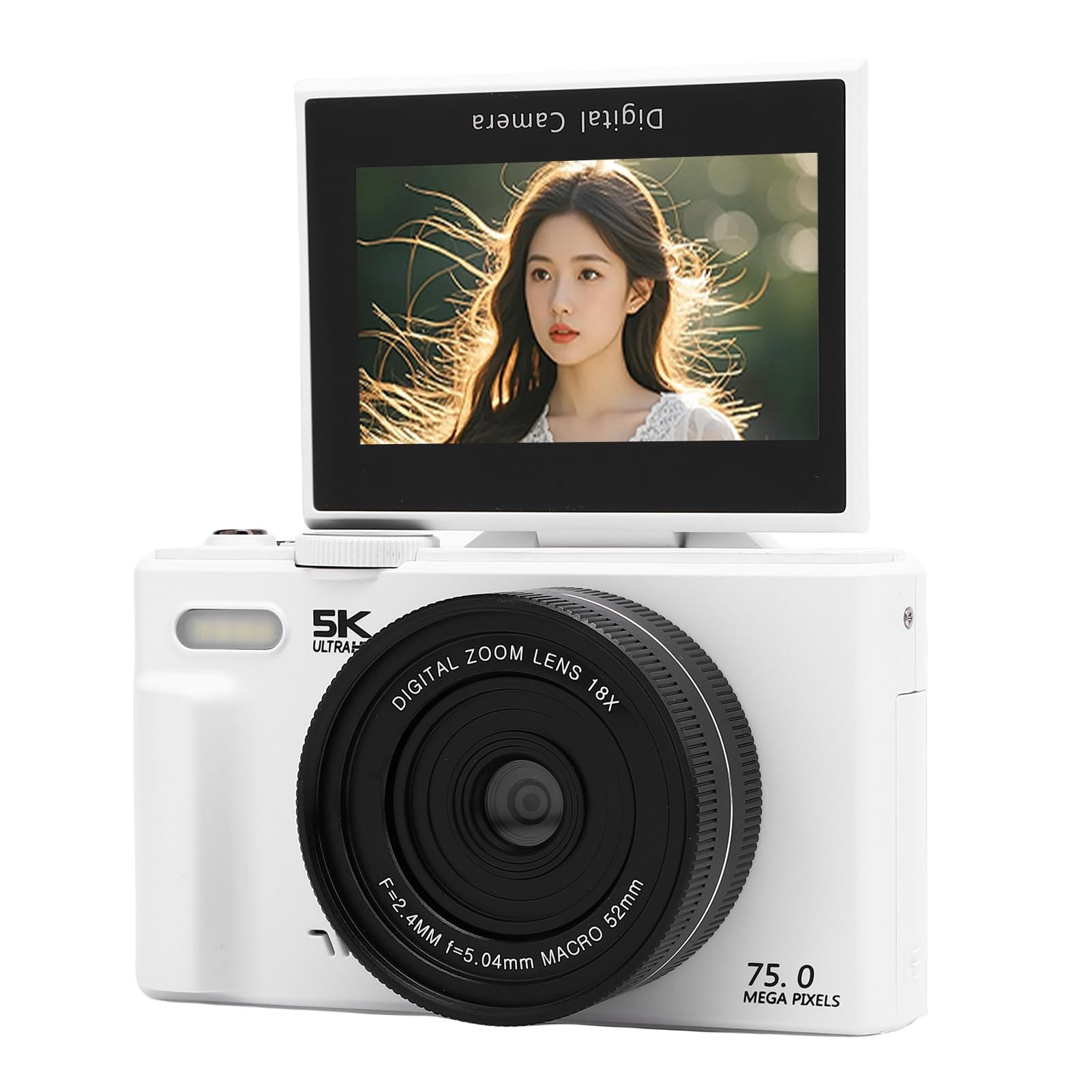 Yoidesu 5K Digital Camera for Photography, 32GB Storage WiFi Instant Sharing Vlogging Cameras for 3" 180° Flip Screen with 18X Zoom Compact Vlog Travel Camara with AF Auto Focus (32GB)-picture-18