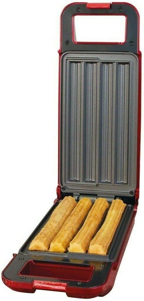 Netagon Electric 700W Spanish Doughnut Waffle Churros Maker Machine - Red & Black