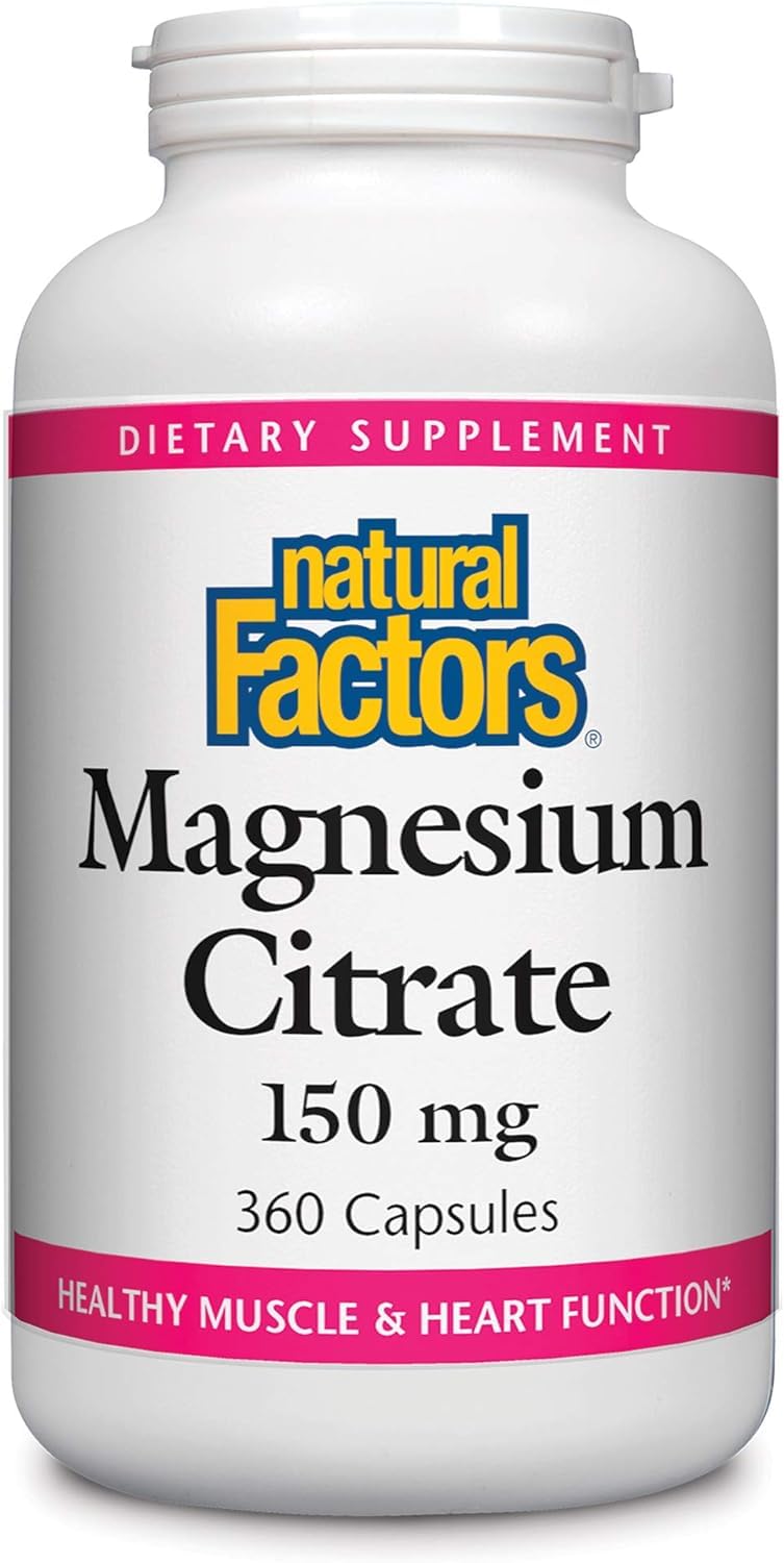 Natural FactorsMagnesium Citrate 150 Mg. 360 Capsules 126543