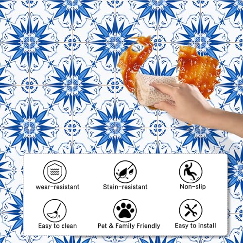 Image of Nuxovilar Peel and Stick Vinyl Floor Tiles - 11.8 inchx11.8 inch