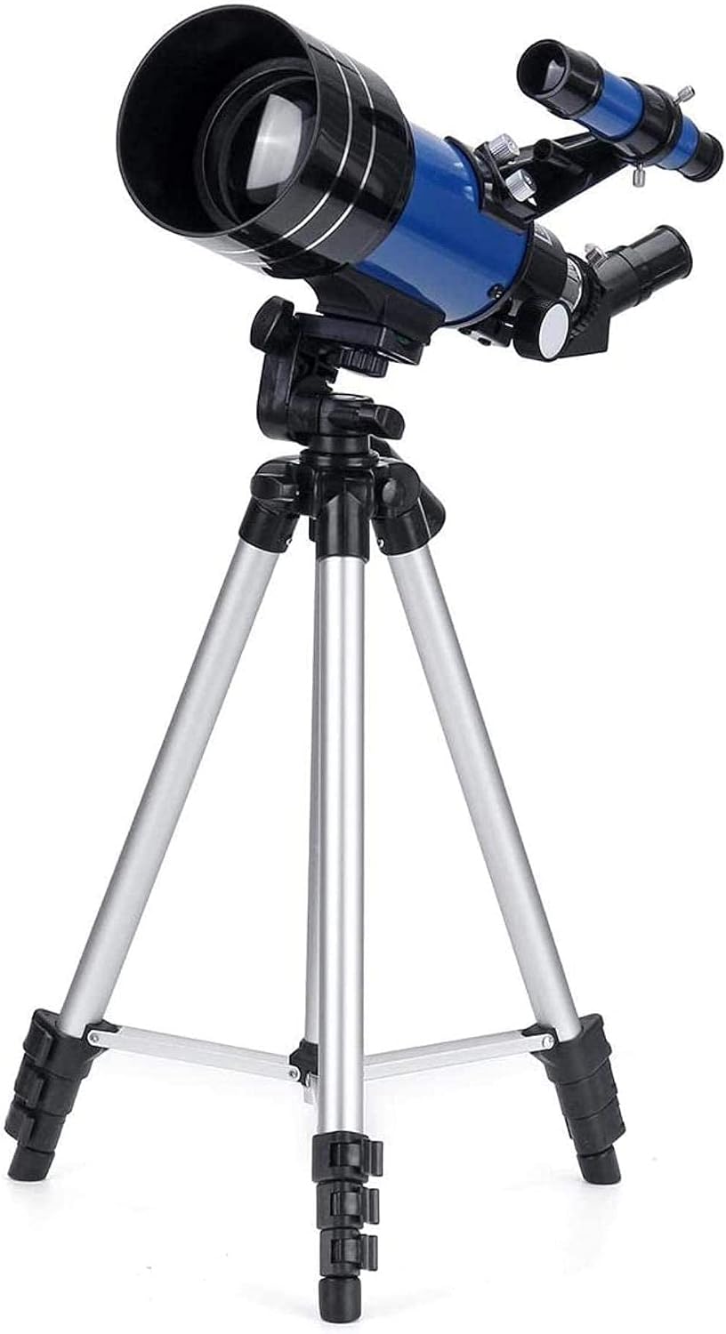 Telescope 15x 25x 45x 50x 75x 150x Kid Refractor Astronomical Telescope Camping Travel Monocular Blue HD Adjustable