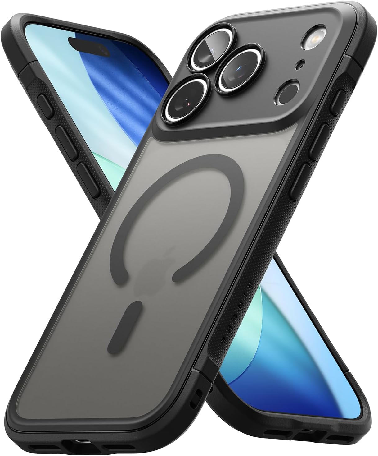 Ringke Fusion Bold for iPhone 17 Pro Max Case, [Compatible with MagSafe] Oil & Dirt Resistant, Enhanced Grip Non-Slip Phone Cover - Magnetic Matte Smoke