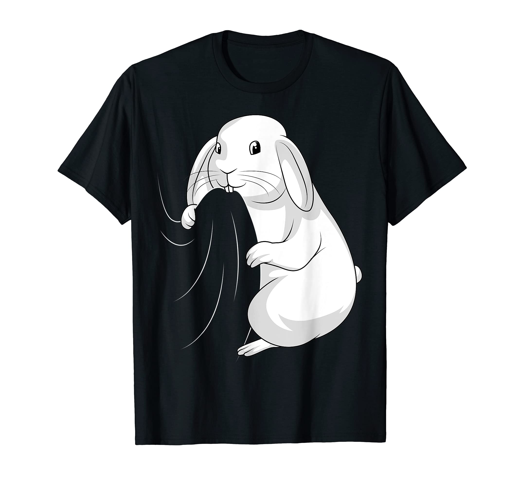 Cute Bunnies & Rabbits GiftsWomen's Rabbit Themed T-Shirt - Black, Small