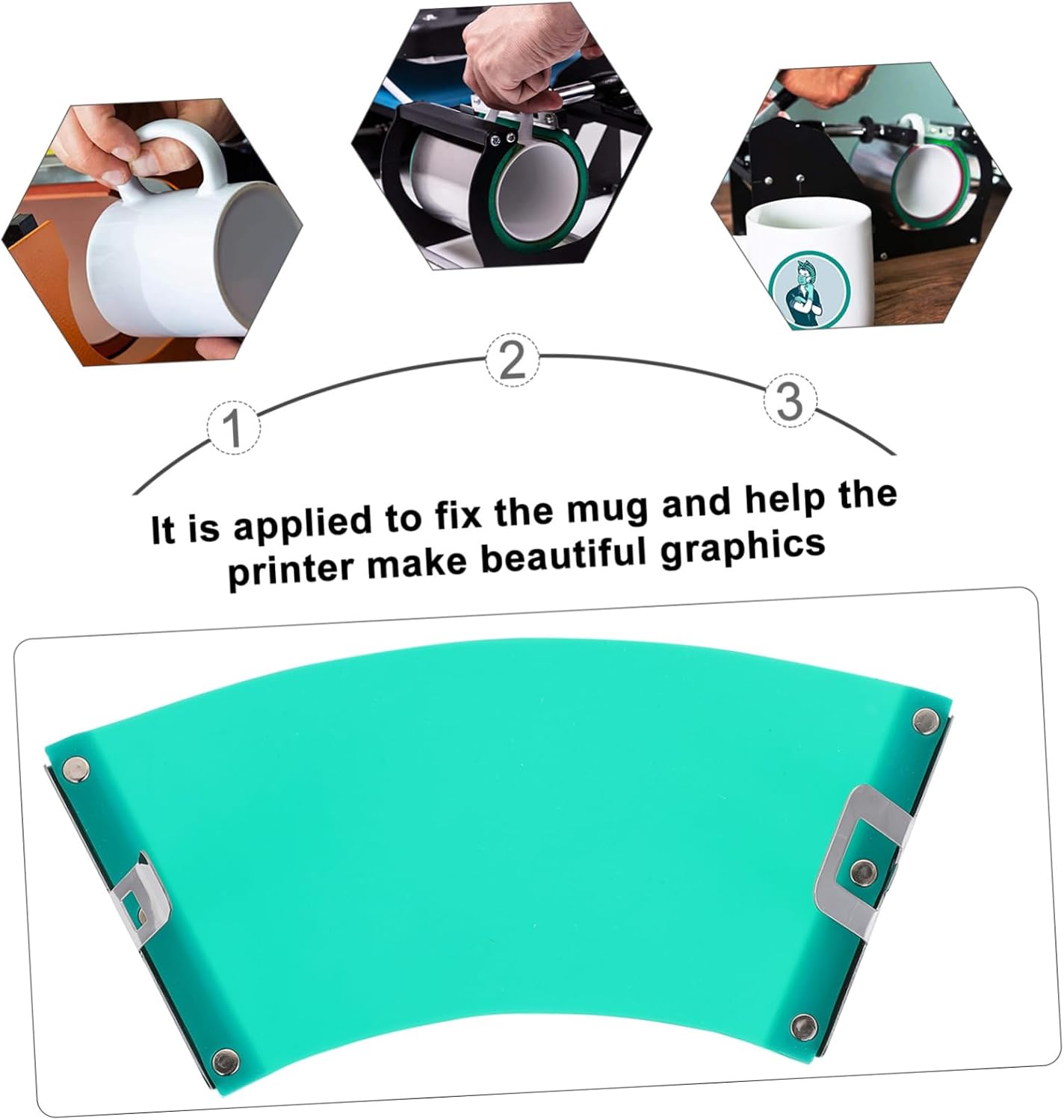 3D Sublimation Silicone 12 Oz Mug Wrap Holder Mug Clamp Fixture for Printing