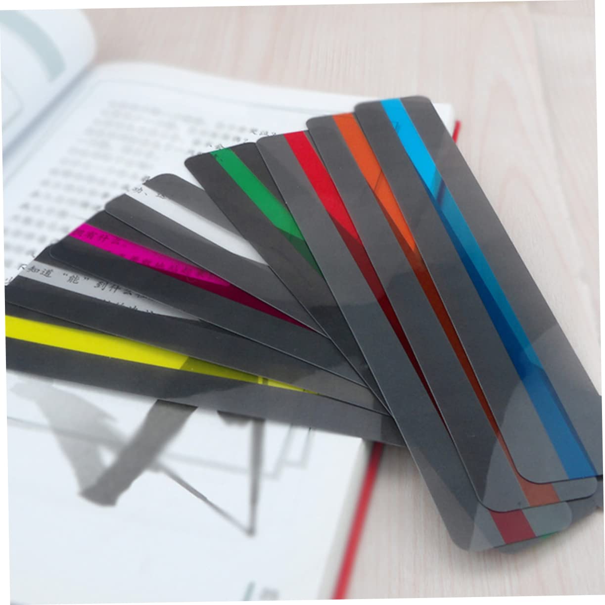 NUOBESTY 64stücke Transparente Pvc Lesezeichen Große Und Kreative Lesezeichen Für Dekoration Vielseitig Einsetzbar Für Hochzeiten Souvenirs Und -projekte