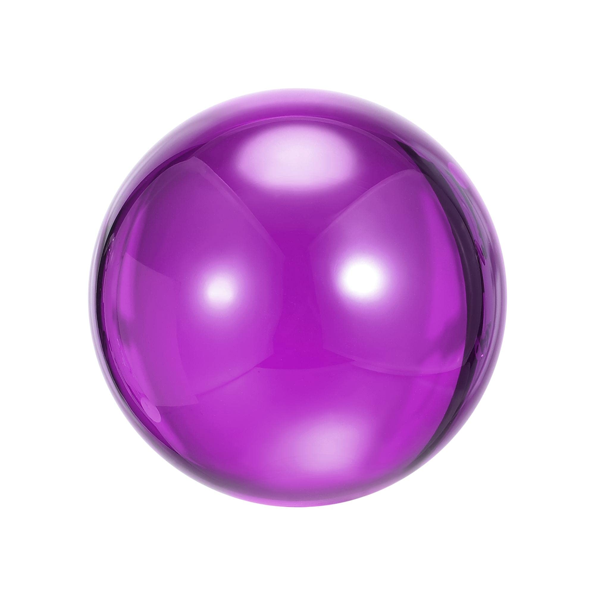 uxcell Purple Acrylic Contact Juggling Ball 3-1/8 Inch(80mm) with Ball Bag