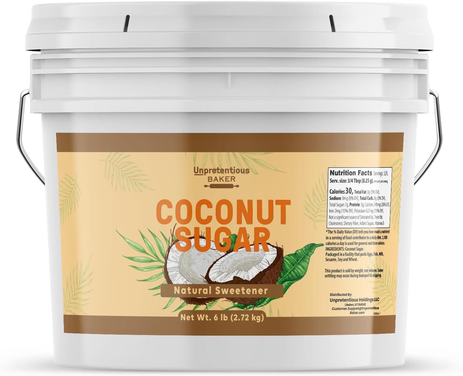 Unpretentious Coconut Sugar (6 Pound)