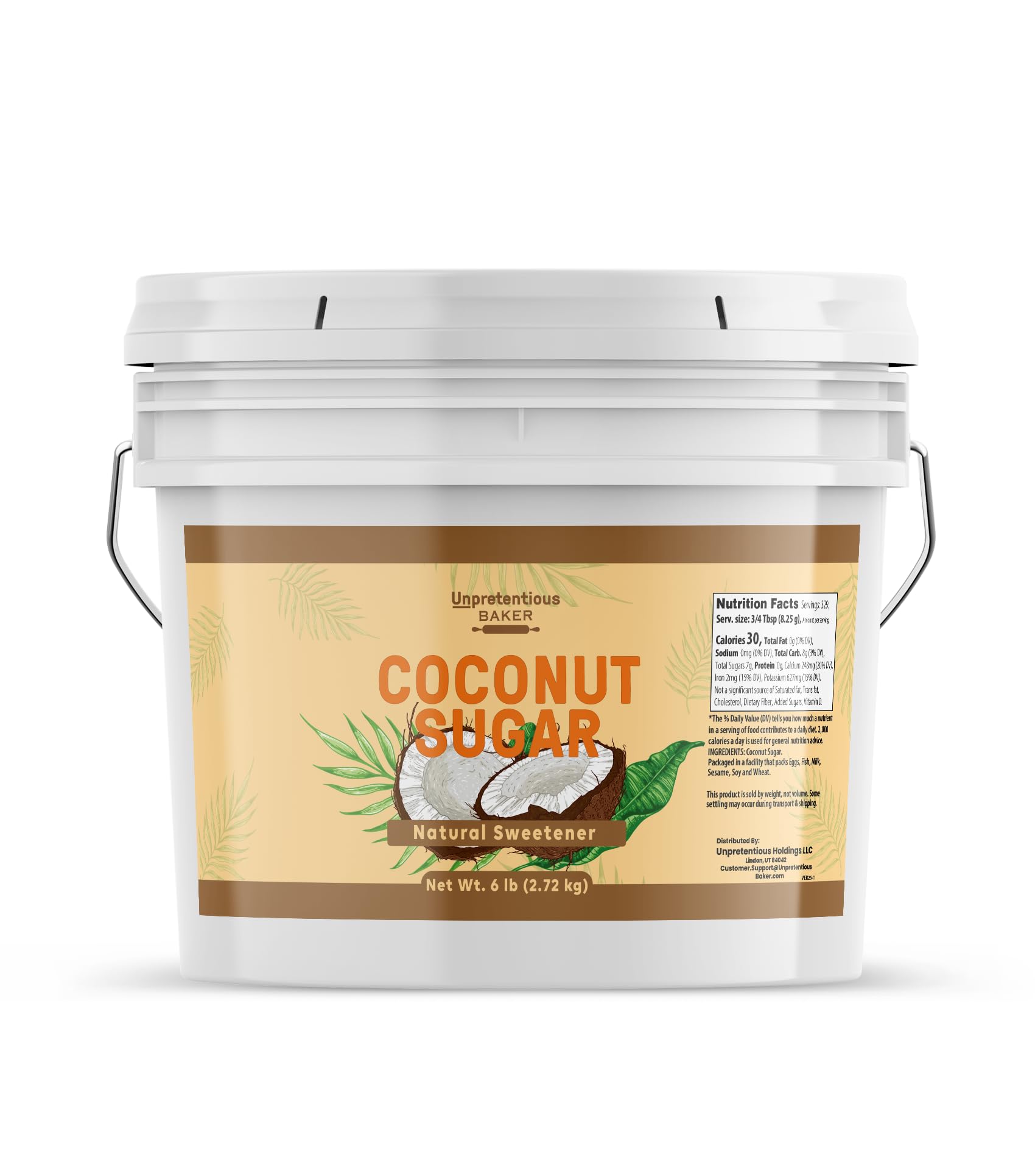 Unpretentious Coconut Sugar (1 Gallon)