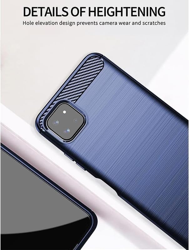 Image of Basic Case for Samsung Galaxy A22 5G / F42 5G (Carbon Fibre Blue)