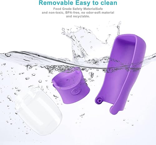 Miniatura 4 de Botella de agua portátil para perros para caminar de 19 o 12 onzas, botellas de agua portátiles para cachorros, perros pequeños, medianos y grandes,