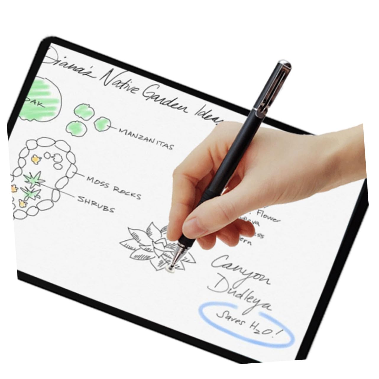 Pennino Capacitivo Due Scrittura A Mano Penna Touch Screen Per Tablet Pc Cellulare