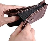 Vista 4 de Funda de cuero con clip para cinturón de teléfono celular, bolsa de cintura para teléfono móvil para hombre, pequeña bolsa de cuero con correa