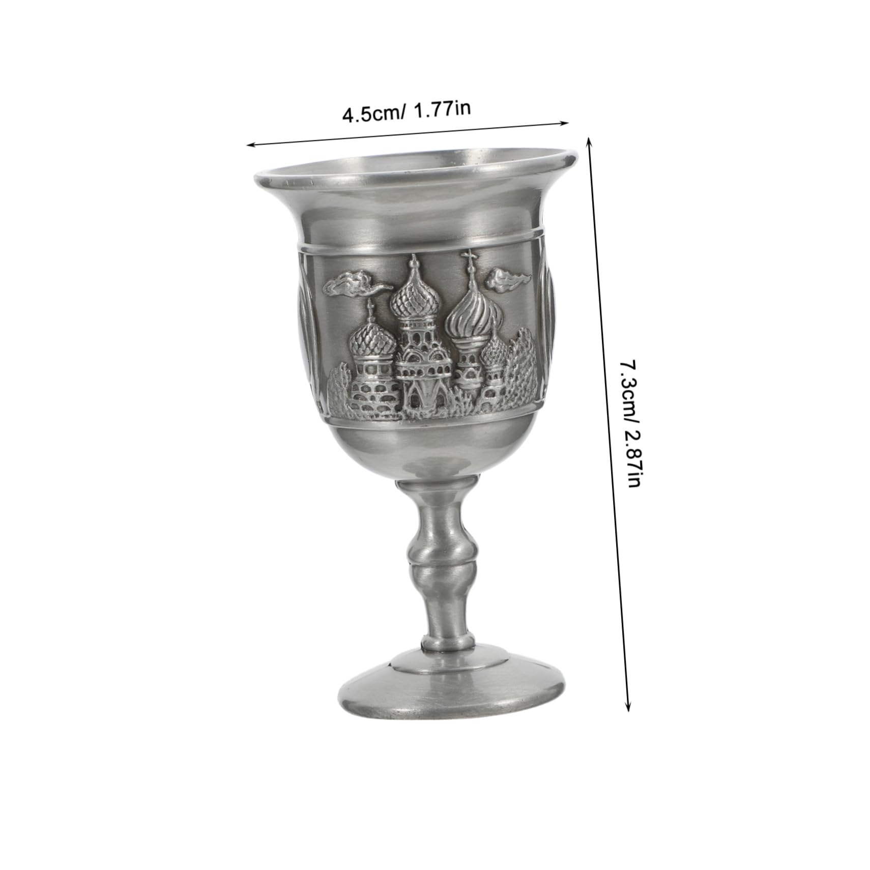 PRETYZOOM Creative Retro Metal Goblet for Weddings and Home Decor Art Craft Chalice for Wine Beer and Versatile Design Antique Style Metal Drinking Cup