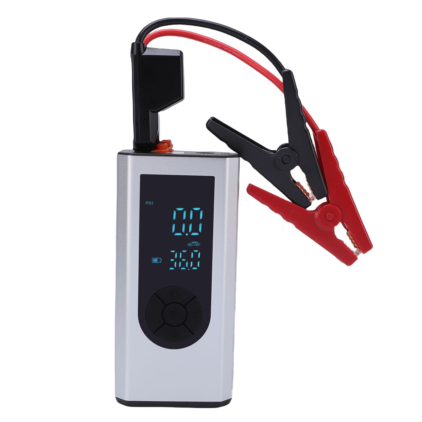 Luocute Avviatore di Emergenza con Compressore D'Aria, Booster Batteria per Auto Portatile da 1000A Picco 150PSI per Veicoli a 12V Gas 5.0L 3.0L, Gonfiatore per Pneumatici Luce LE