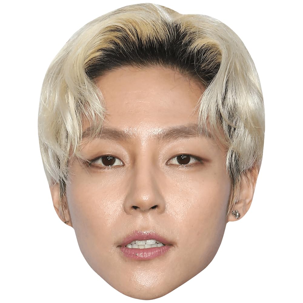 Kim Woo-Sung (Blonde) Celebrity Mask, Flat Card Face, Fancy Dress Mask