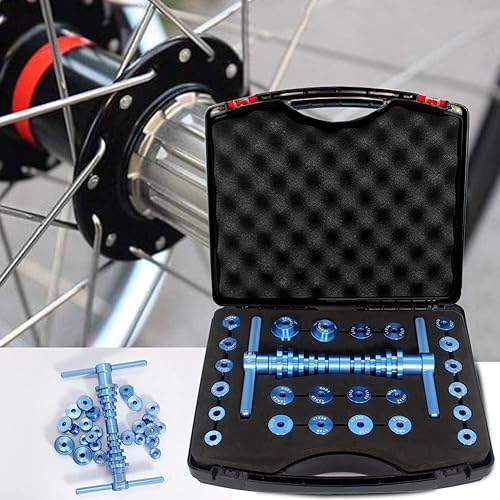 Miniatura 3 de Juego de prensa de rodamientos de bicicleta, juego de herramientas de bicicleta de deriva, punto de giro para ruedas Hub Universal Cycle Bearing