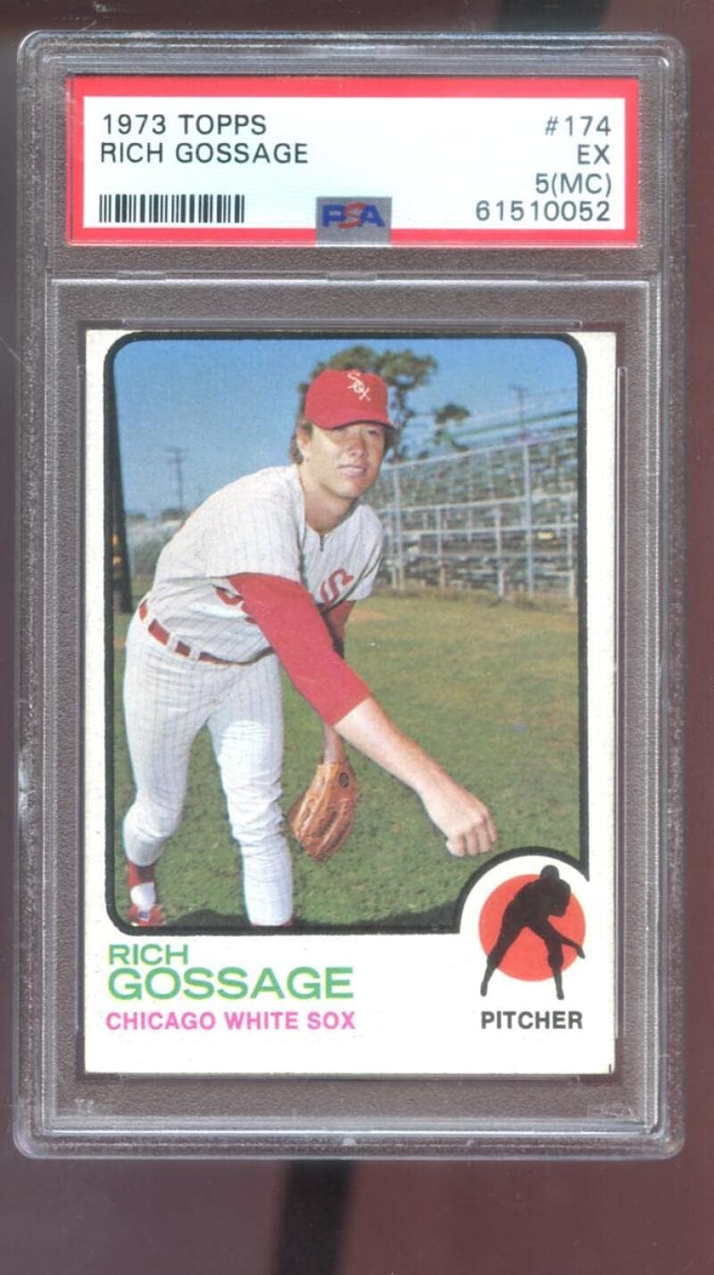 1973 Topps #174 Rich Gossage ROOKIE RC PSA 5 (MC) Graded Baseball Card White Sox