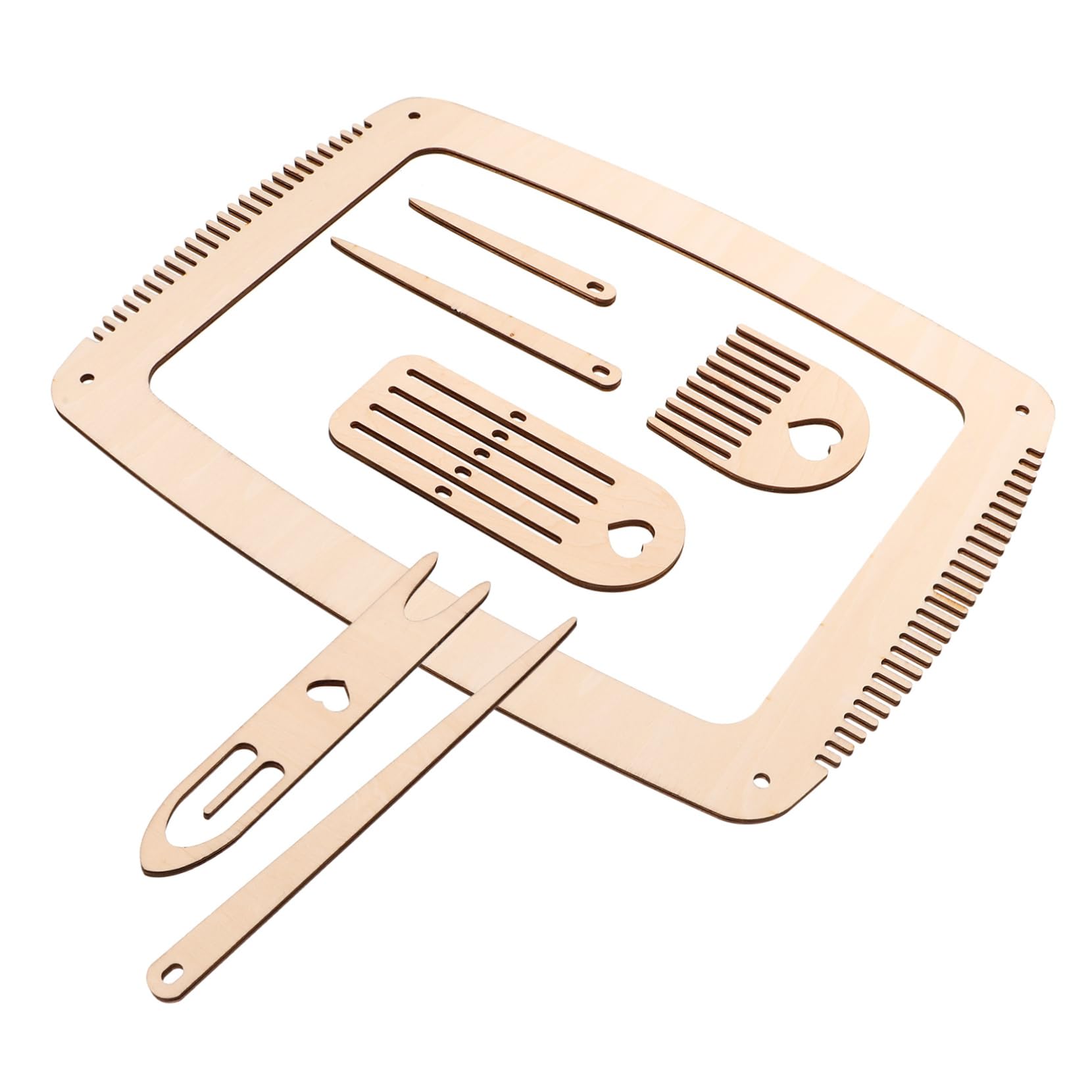 SEWACC 2juegos Kit De Tejer De Madera Para Principiantes y Palos De Weaving Para Manualidades