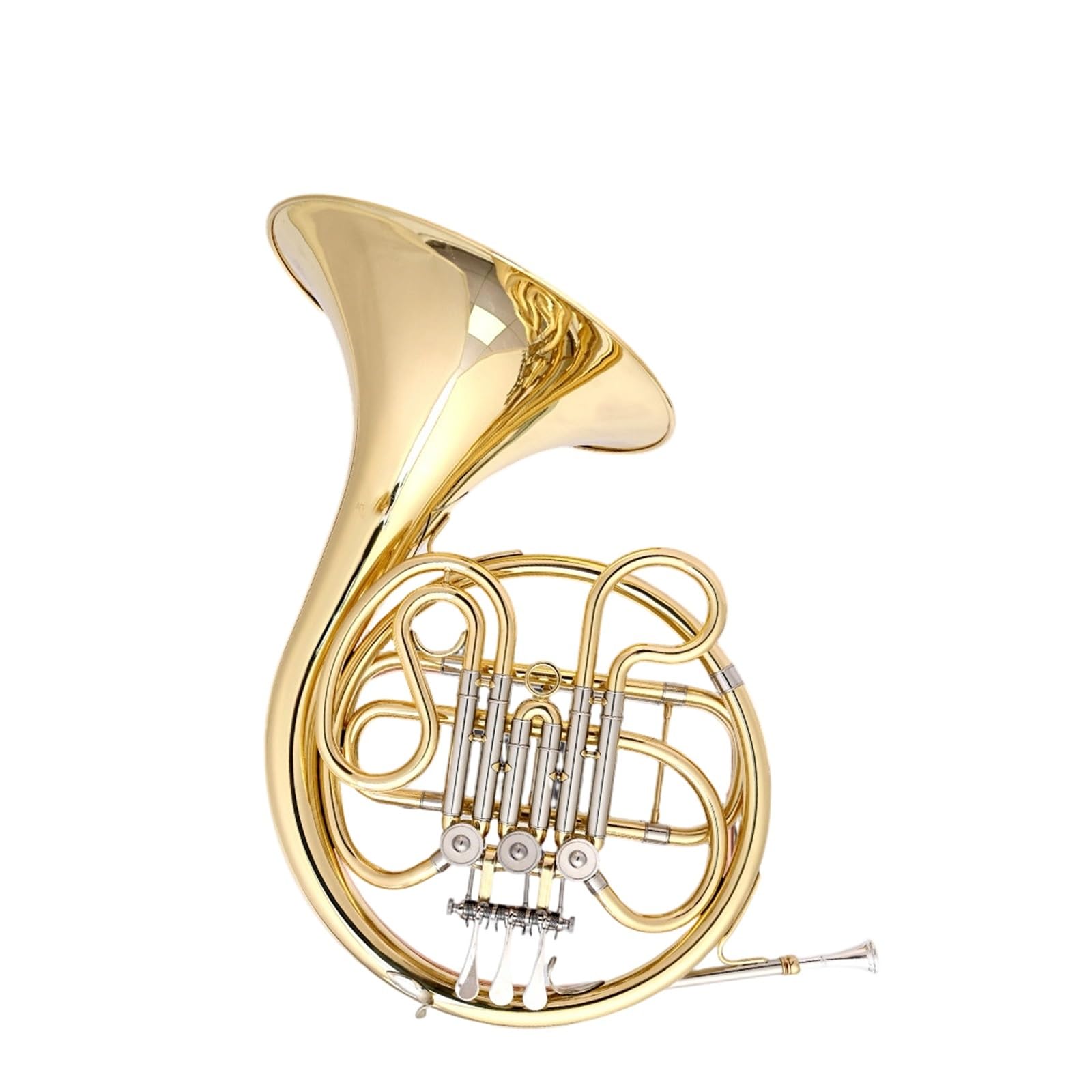Corno Francese Professionale Corno Francese A 3 Valvole E Singola Con Tasto F Adatto Per Principianti Ensemble Professionali(F Horn)